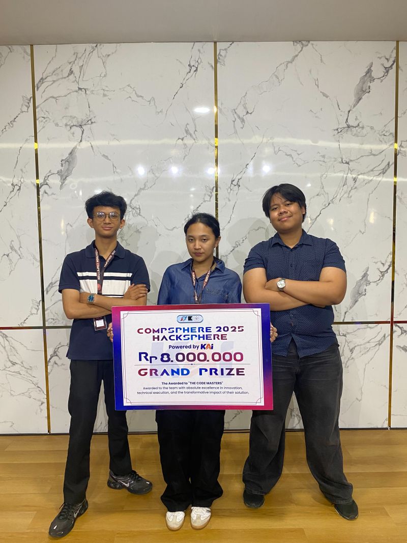 1st Winner - Hacksphere, President University Compsphere 2025 - Image 1